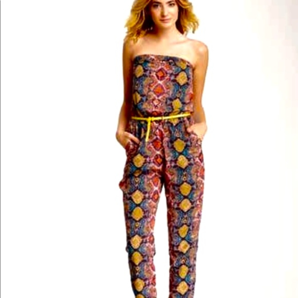 🌹Meghan LA Fabulous Whitney Strapless Jumpsuit